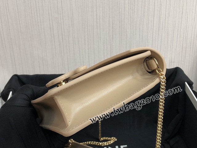 Celine專櫃2023新款CUIR TRIOMPHE斜挎女包 賽琳新品WOC鏈條皮革信封包 10J733 sldj2283